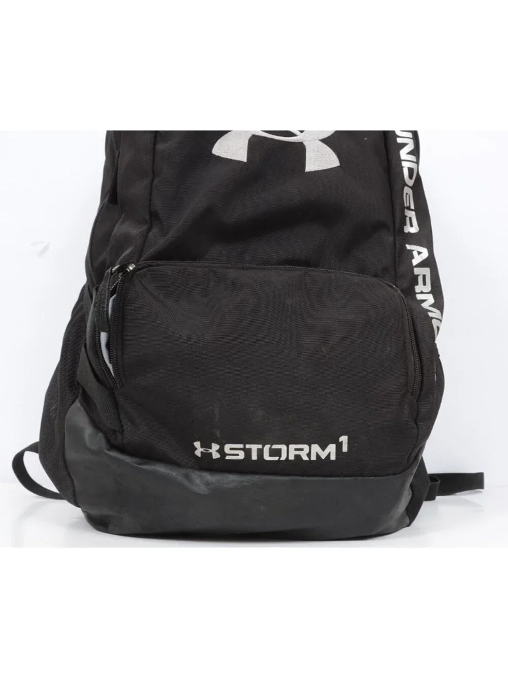 Under Armour Storm 1 Team Hustle All Sport Backpack Black Silver Rucksack